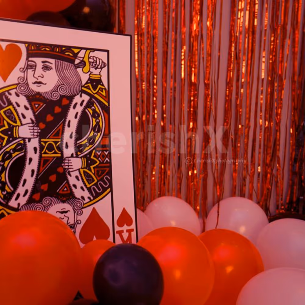 King Card Cut-out to add on to the Casino Room Decoration.