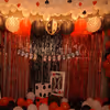 Birthday Balloon Room Decoration at Home with a Casino Theme.