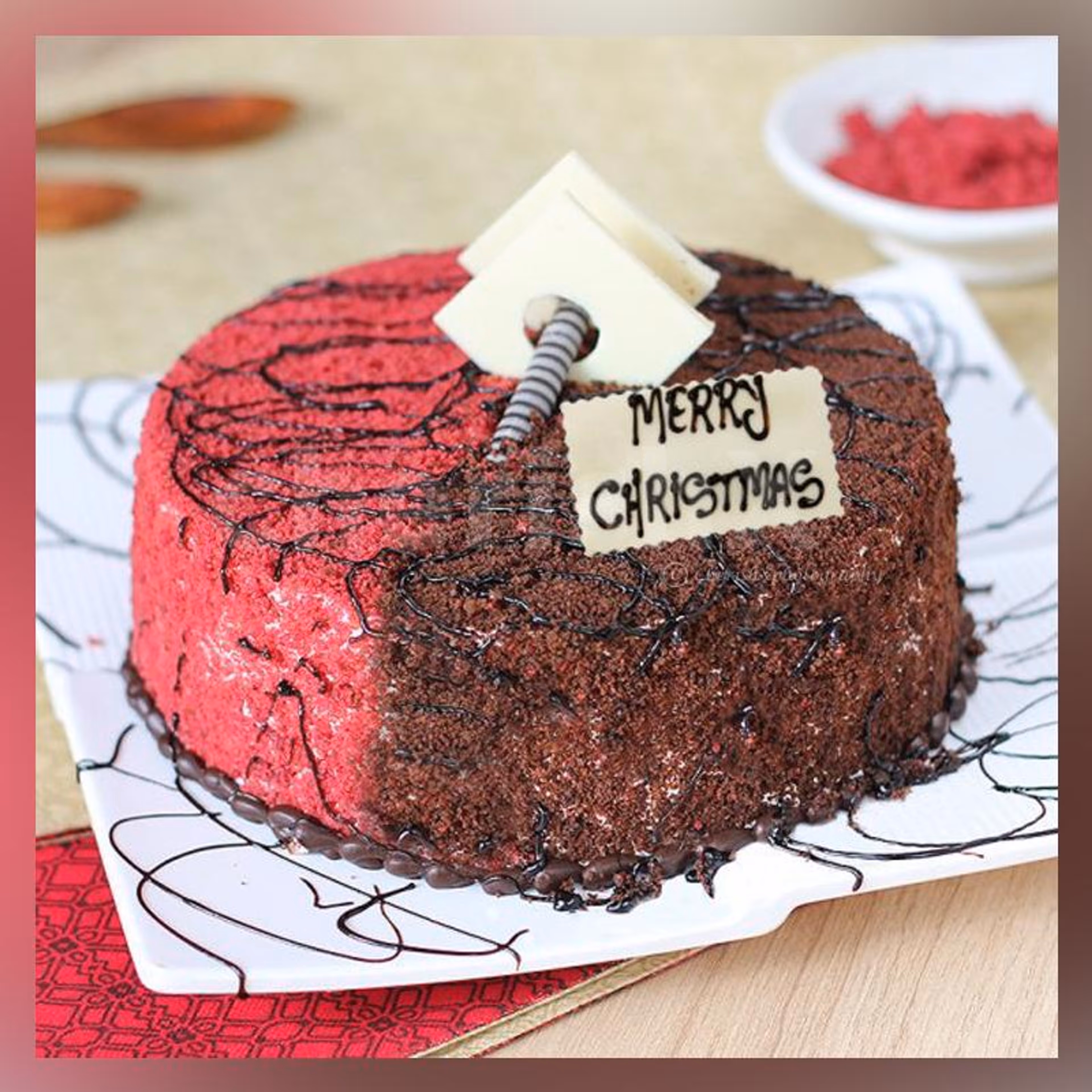 Red Velvet Choco Mud Cake