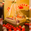 Surprise your partner with this Loving First Night Red Balloon Room Decoration.