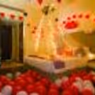 Surprise your loved one with a beautiful First Night Red Balloon Canopy Decor offered by CherishX!
