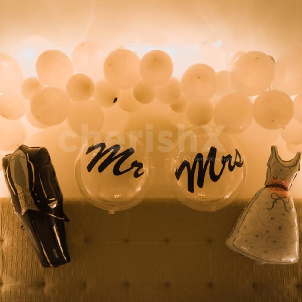 First Night White Theme Decor Available in Delhi NCR & Gurgaon.