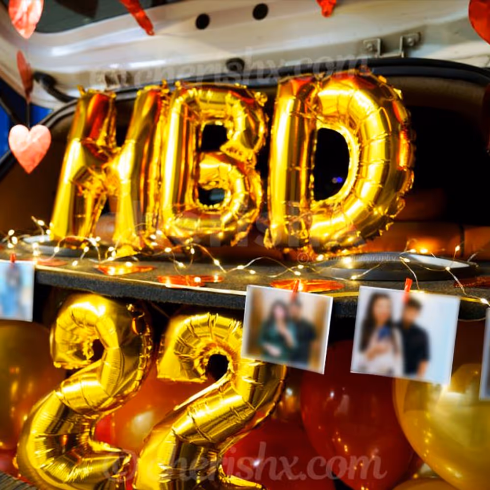 Make Your Loved One Happier With an Amazing Happy Birthday Car Boot Decor Package from CherishX!