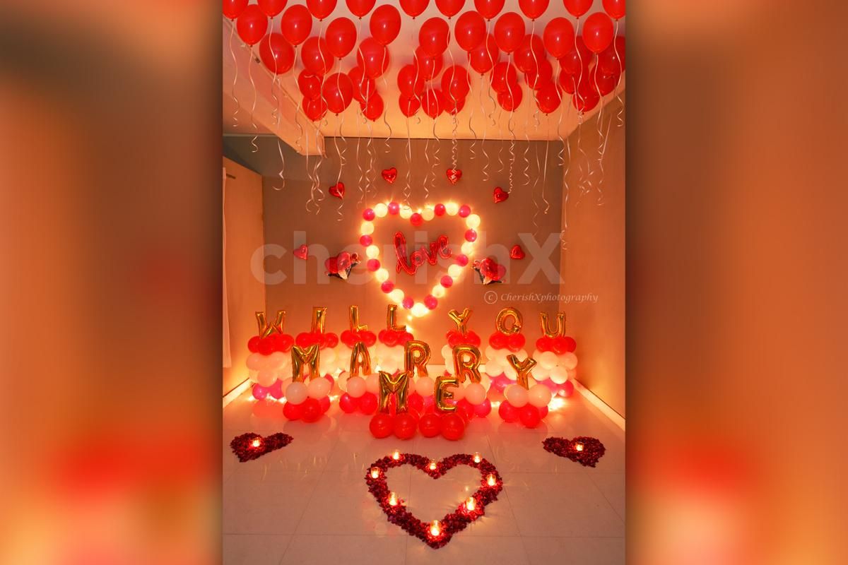 Have an ecstatic proposal with CherishX's Valentine's Day Proposal Decor!