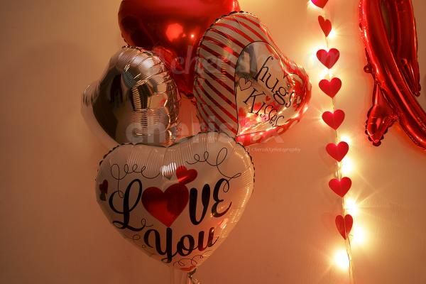 Book Valentine's Red Love Wall Decor by CherishX to give an extraspecial surprise to your loved one!