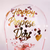 Bring in this beautiful Bubble Balloon Propose Day Bucket and make your proposal impressive!