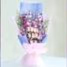 Beautiful purple orchids and pink roses decor, perfect for Valentine's Day, anniversaries, and romantic gifting.