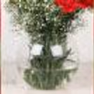 4 Yellow Lilies & 10 red carnations in Round fish bowl — photo 3