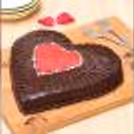 Heart Shaped Truffle Love Cake (Half Kg) — photo 4