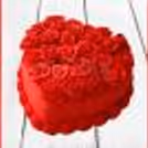 Heart Shape Strawberry Rose Cake 1 Kg beautifully designed for romantic moments and surprises.