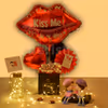 Gift him/her this beautiful Kiss Me Balloon Bucket and make them feel special!