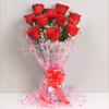 Make him/her feel special with a bouquet of 10 red roses.