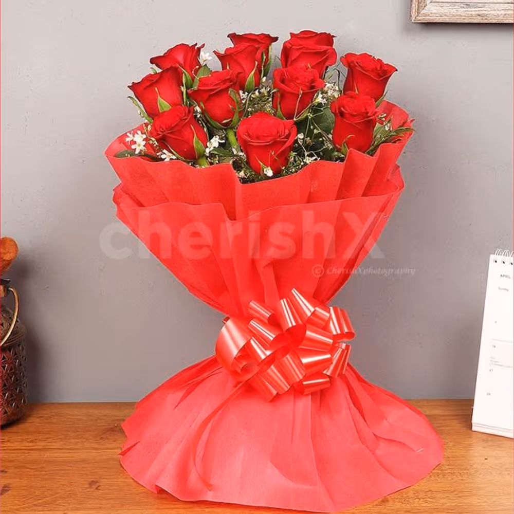 A bouquet or 12 Red Roses to surprise your close ones.