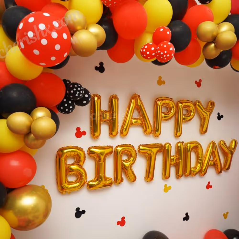 Book CherishX's Mickey Mouse Birthday Theme Decor and have a wonderful Birthday Party for your child!