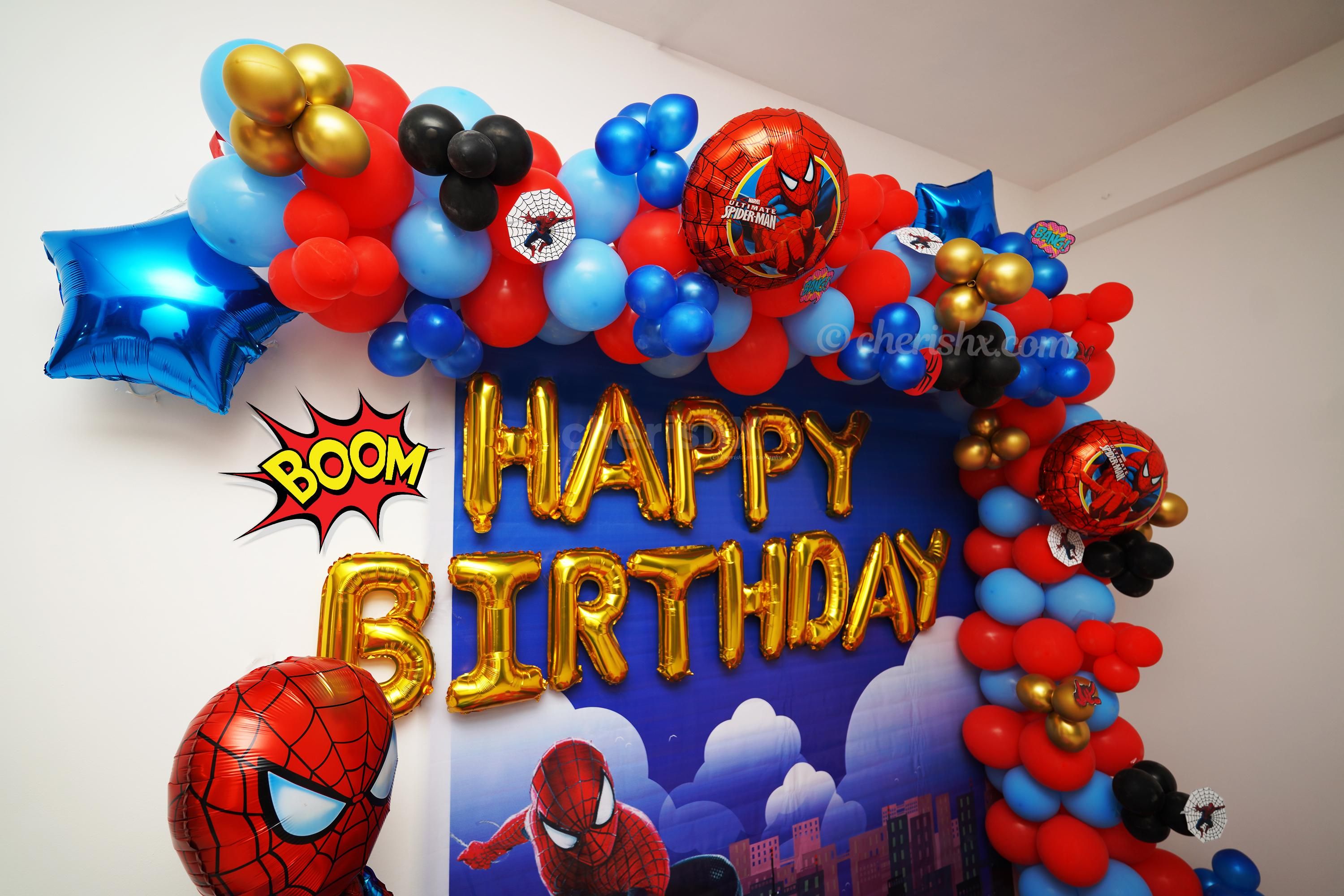 Make your child happier with this Spider-Man Birthday Theme Decor!