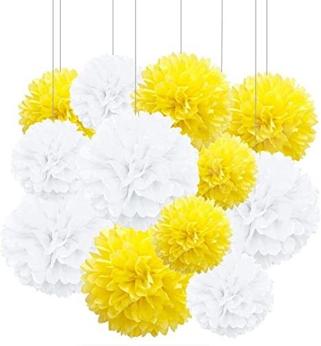 Add paper pom poms