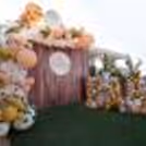 Throw a lovely Baby Shower for you close ones by booking CherishX's Peach Colored Baby Shower Decor !
