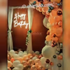 Add wonderful neon light decoration with pastel and chrome balloons to your birthday party