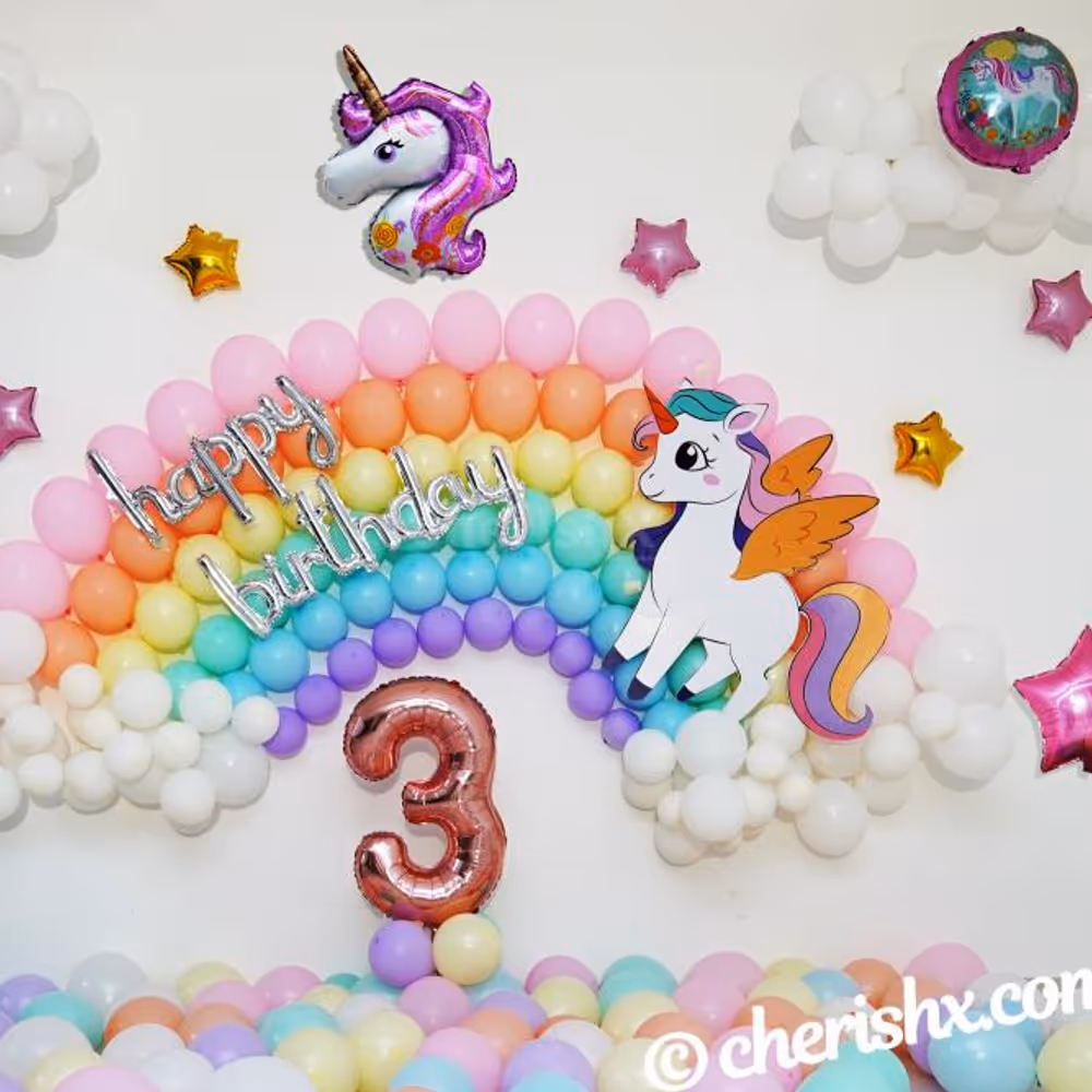 Make your child's birthday amazing with CherishX's Unicorn Theme Decor