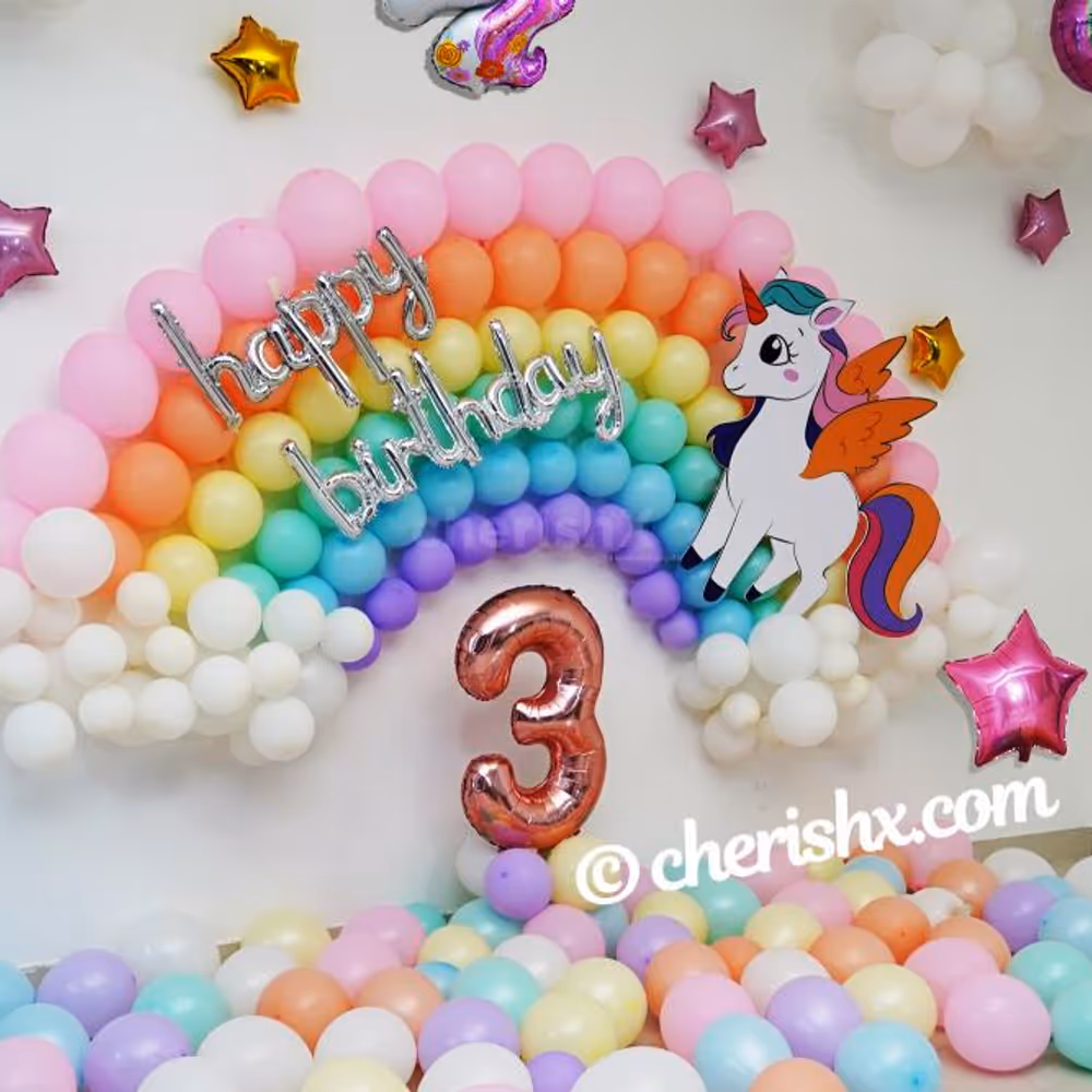 Book CherishX's Unicorn Birthday Theme Decor and throw an amazing birthday bash for your child!