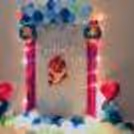 Celebrate your child's birthday with different color balloons decoration!