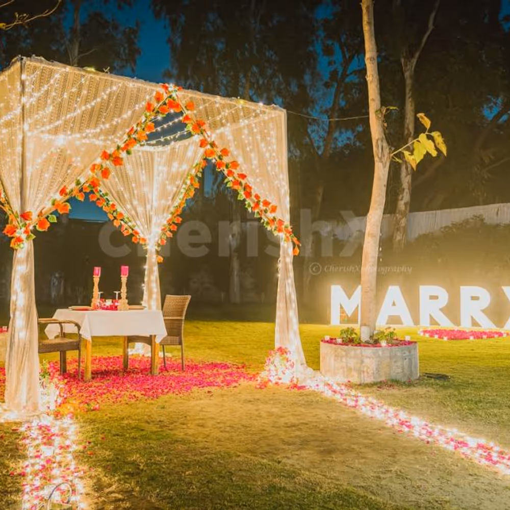 Classy proposal setup in Delhi NCR