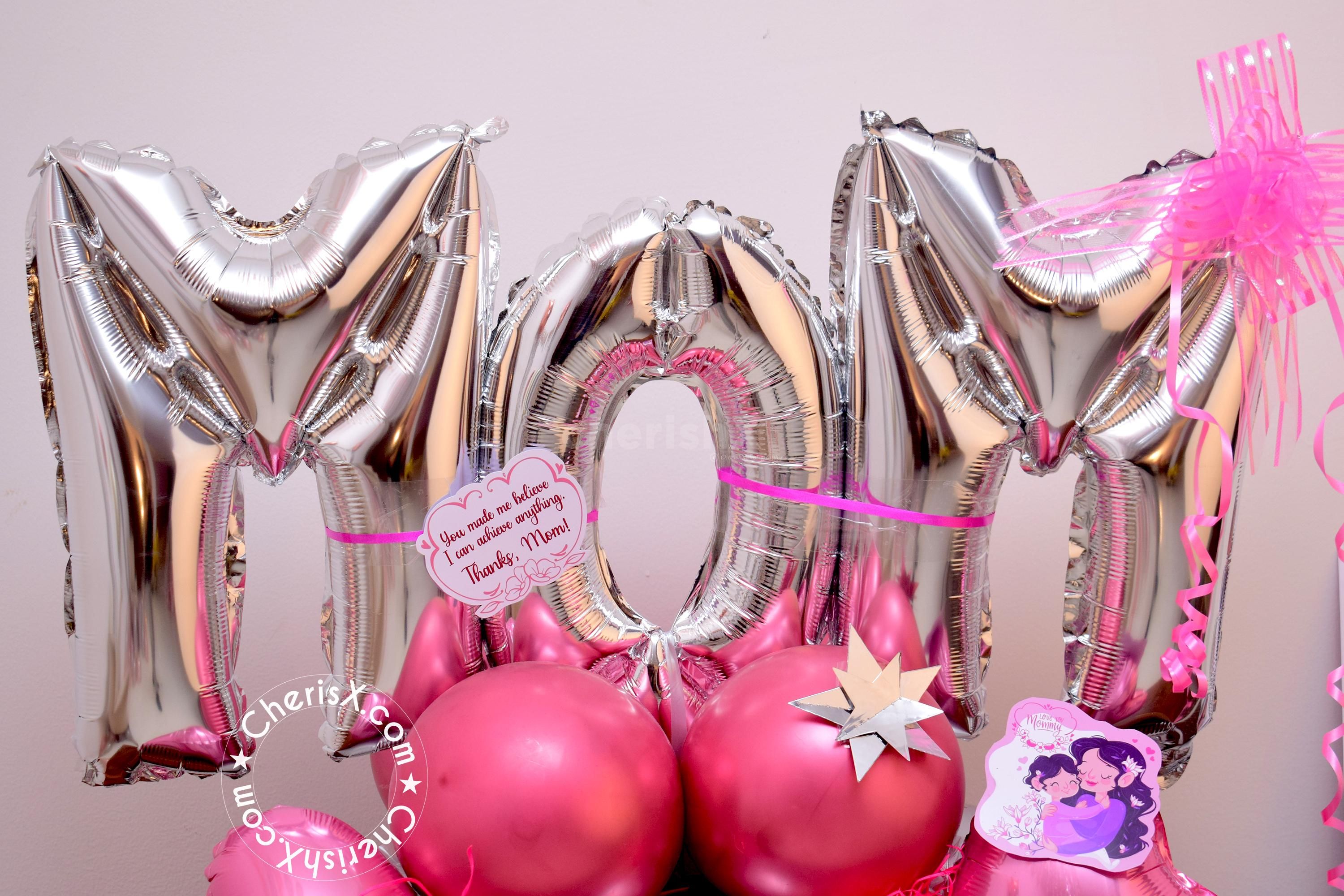 Appreciate your mom's love and support through this lovely bouquet of balloons- a Wonderful Mother's Day Gift!
