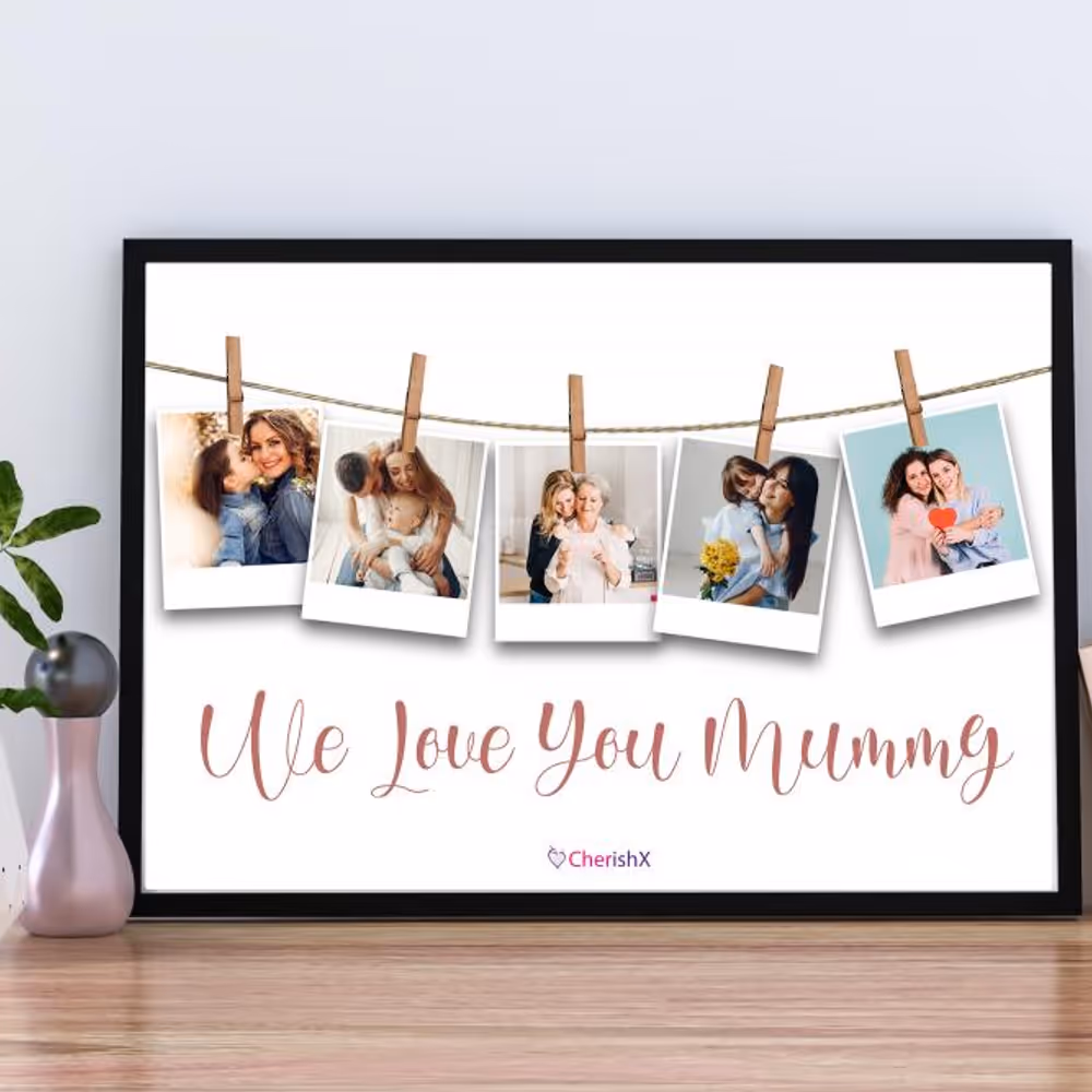 Wish your mother a Happy Mother's Day by gifting her a loving personalised photo frame!