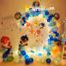A beautiful Baby Shark Themed Balloon Room Decoration