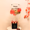 Express your appreciation with CherishX's Red & Gold Balloon Bucket!