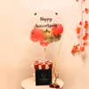 Express your appreciation with CherishX's Red & Gold Balloon Bucket!