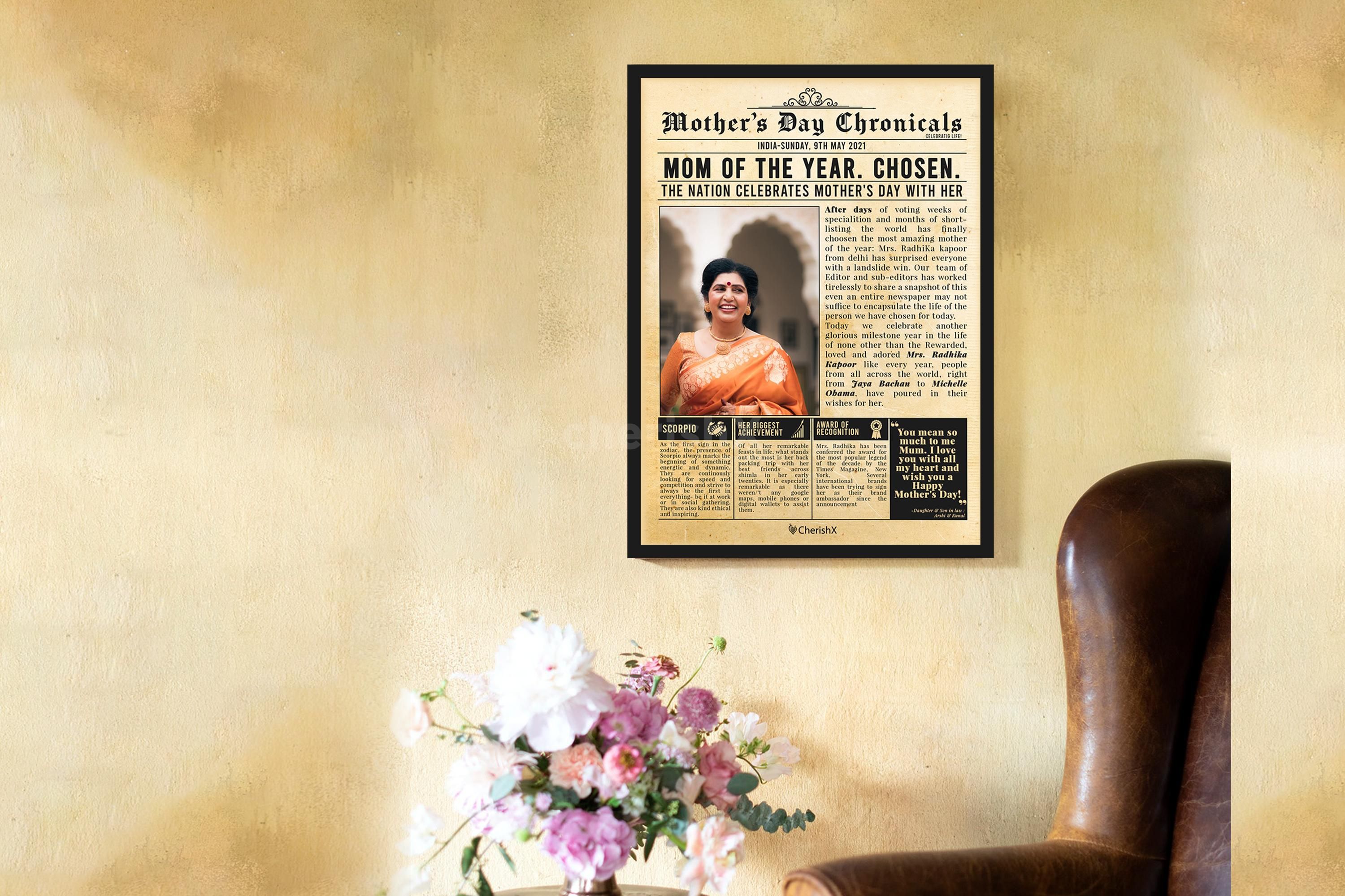 A beautiful Frame for your mother!