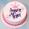 Buy Mother's Day Gifts Online or Send a delicious "Super Mom" Photo Cake anywhere in Delhi, Gurgaon, Noida, NCR, Bangalore, Jaipur