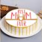 Buy Mother's Day Gifts Online or Send a delicious "Best Mom Ever"  Photo Cake anywhere in Delhi, Gurgaon, Noida, NCR, Bangalore, Jaipur