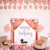 Surprise your loved one with CherishX's Happy Birthday Rose Gold Surprise Decor.