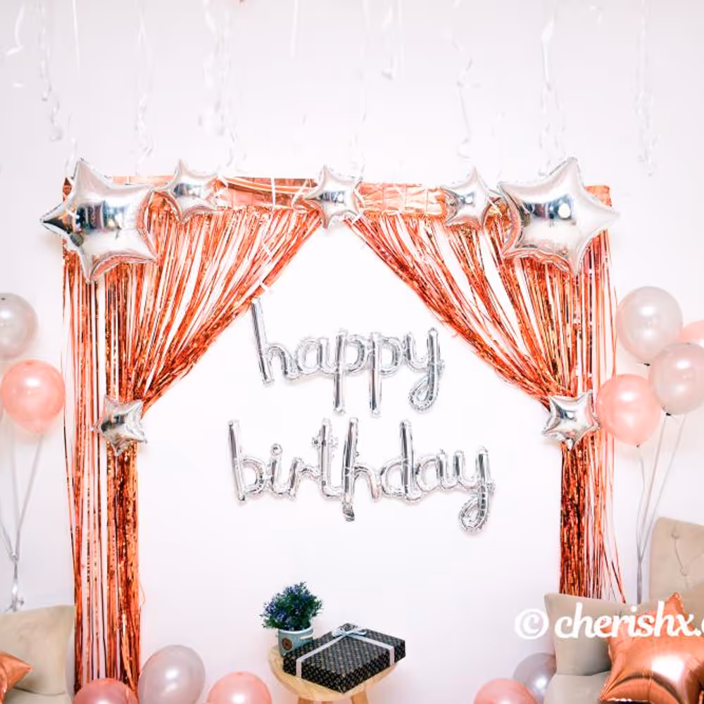 A room and wall decoration for birthday celebration by CherishX.