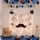 Blue & Silver Themed Happy Birthday Decor — photo 3