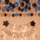 Book this attractive Blue & Silver Themed Anniversary Decor for an awesome celebration!