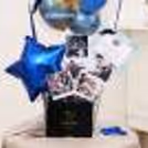 Blue & Gold Balloon Bucket for Him — photo 6