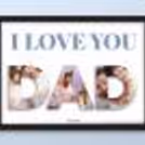 Make your dad feel special with CherishX's I Love You Dad Photo Frame.
