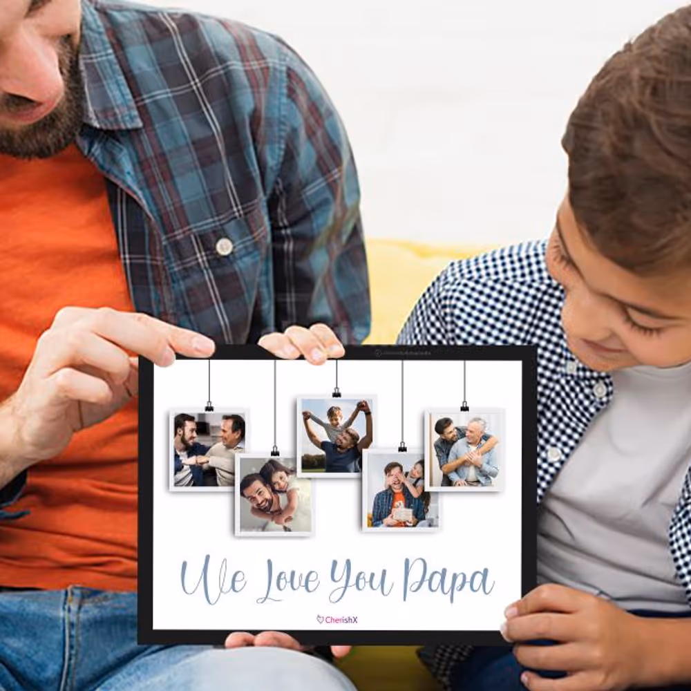 CherishX's Personalized Father's Day Frame specially designed for you to gift your father!