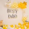 A Charming decoration filled with balloons to surprise your dad in the best way possible.
