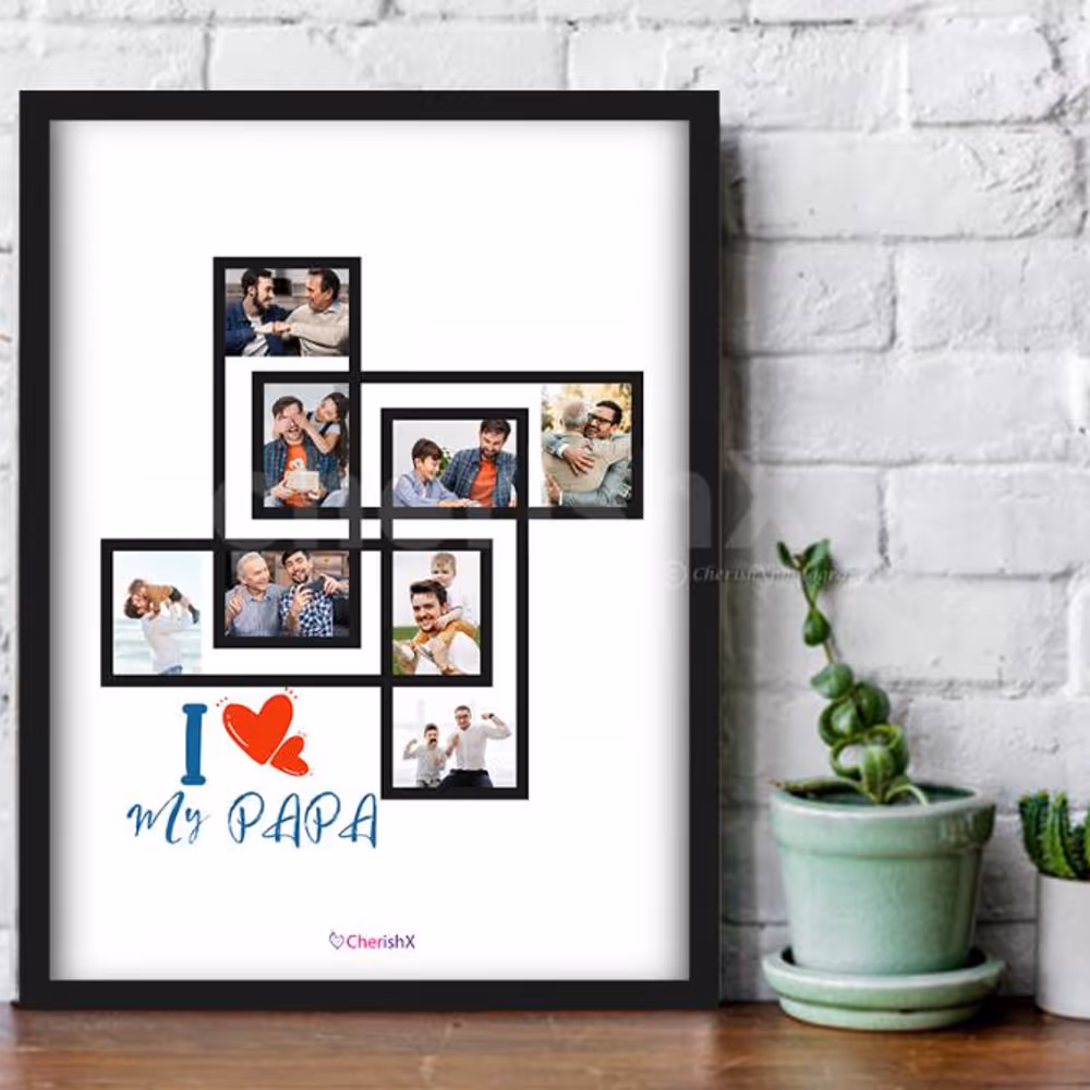 Book a personalized Father's day frame and shower love to your dad!