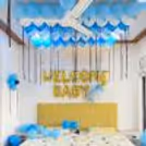 Book CherishX's Blue Welcome Baby Decor and celebrate the occasion beautifully!