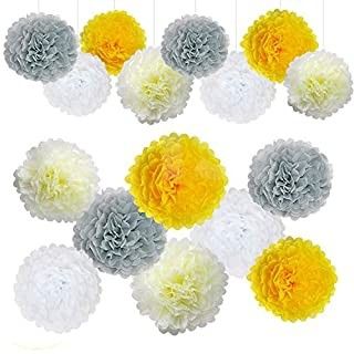 Add paper pom poms