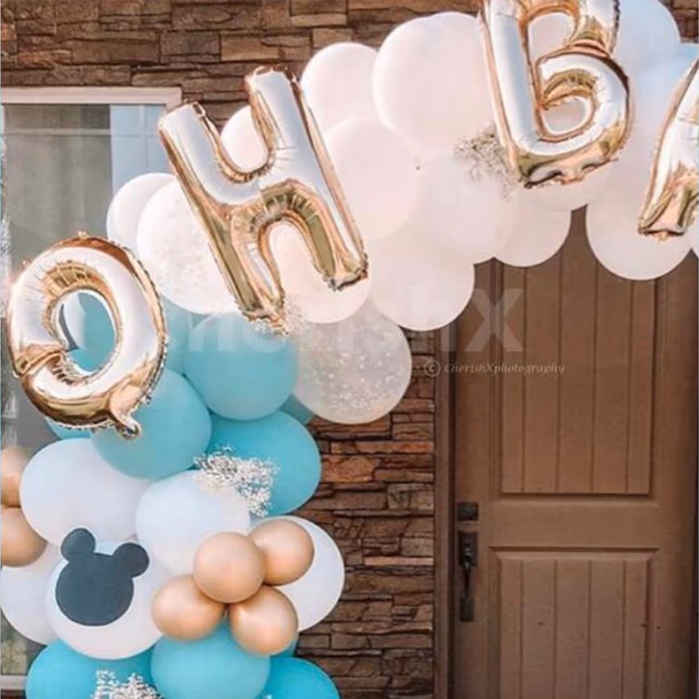 A beautifully curated ring decor for 1st birthday and baby shower.