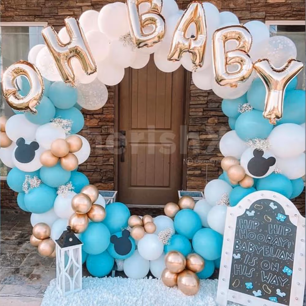 An impressive decor to celebrate baby shower.