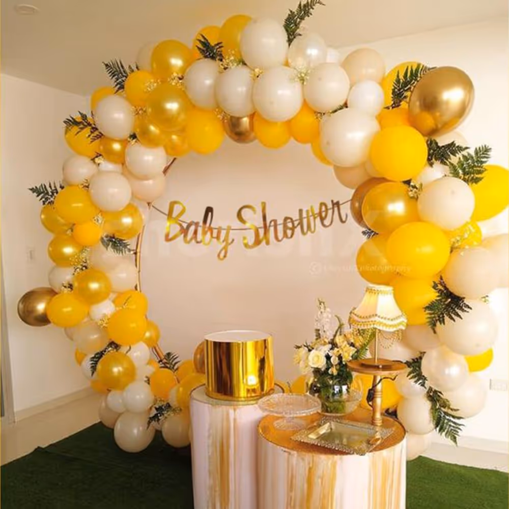 Surprise your close ones with CherishX's Gold Ring Balloon Decor!