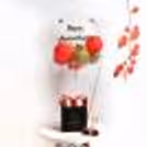 Red & Golden Balloon Bucket for Anniversary Gift in Bangalore