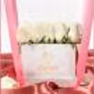 White Roses included in the Balloon Bucket